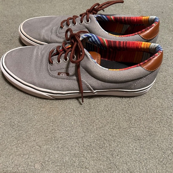 Vans Men’s Gray Canvas Sneakers - Picture 3 of 10